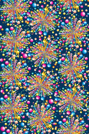 432900-万花筒 放射波点  五彩波点