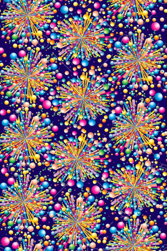 休闲时尚放射波点印花华亿平台图片