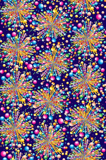 432901-万花筒 放射波点  五彩波点