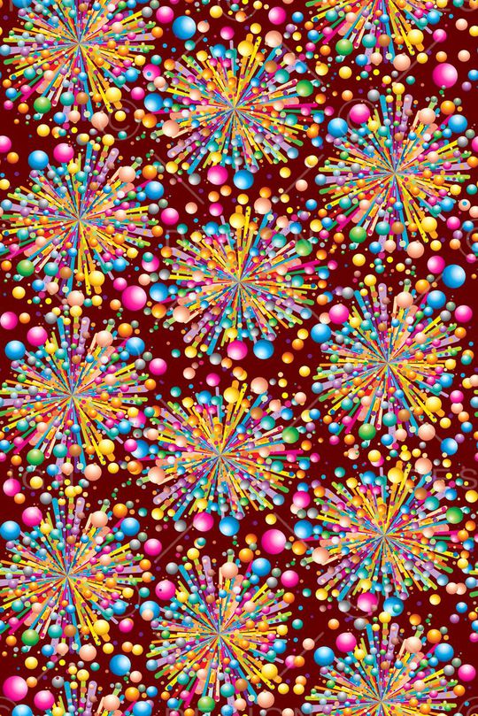 休闲时尚放射波点印花华亿平台图片