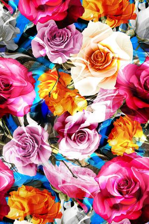 优雅 时尚印花华亿平台图片