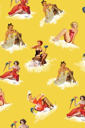 性感女郎印花华亿平台图片