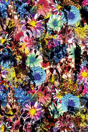 抽象风格印花华亿平台图片