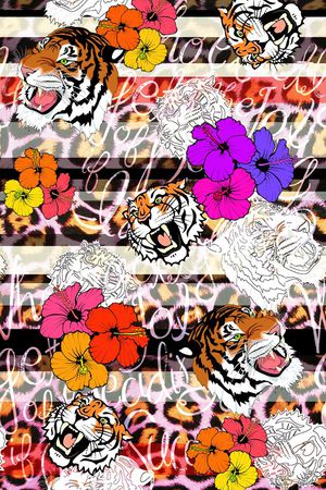 豹纹印花华亿平台图片