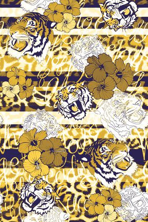 豹纹印花华亿平台图片