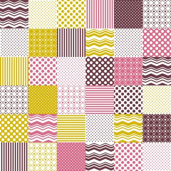 433203-格子条纹圆点波浪纹趣味华亿平台