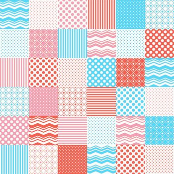 433205-格子条纹圆点波浪纹趣味华亿平台