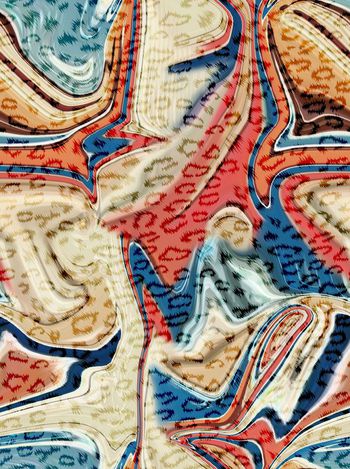 抽象印花华亿平台图片