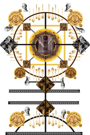 T恤 花藤 石膏 黄金印花华亿平台图片