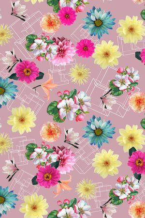 流行时尚印花华亿平台图片