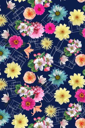 流行时尚印花华亿平台图片