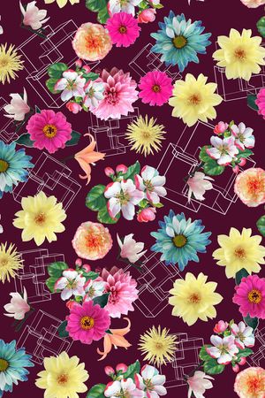 流行时尚印花华亿平台图片