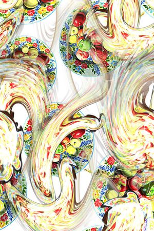 抽象 多彩印花华亿平台图片