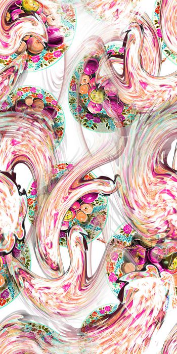 433291-抽象 多彩 果盘 数码 肌理 服装