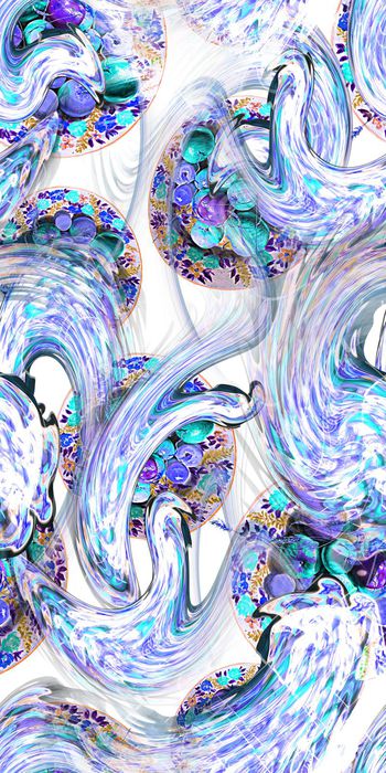 433292-抽象 多彩 果盘 数码 肌理 服装