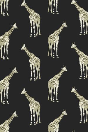 长颈鹿印花华亿平台图片