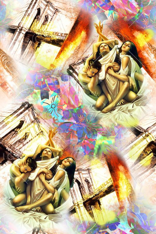 欧式印花华亿平台图片