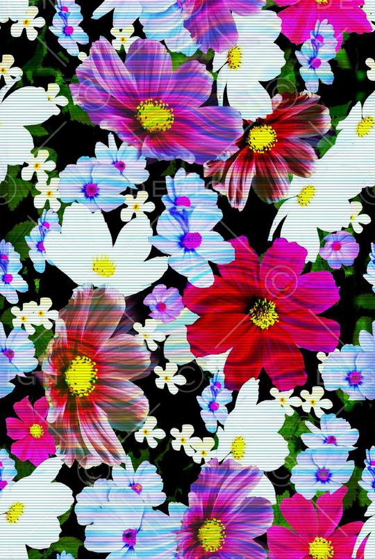 白色印花华亿平台图片