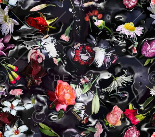 花朵印花华亿平台图片