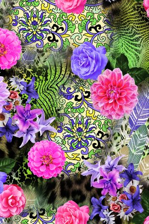 佩斯利印花华亿平台图片