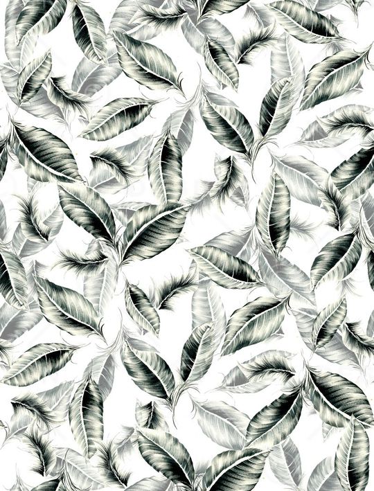 个性男装手绘树叶植物层次数码印花.印花华亿平台图片