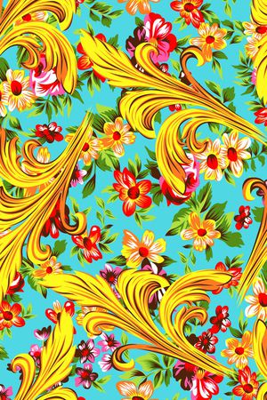 名族风印花华亿平台图片