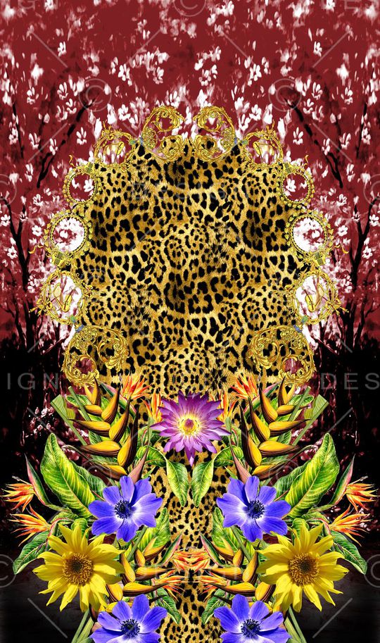 热带风印花华亿平台图片