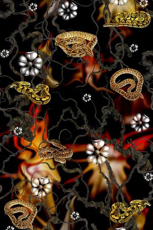 豹纹印花华亿平台图片