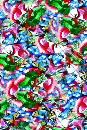 抽象印花华亿平台图片