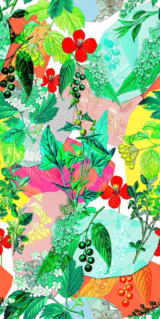 花卉 服装印花华亿平台图片