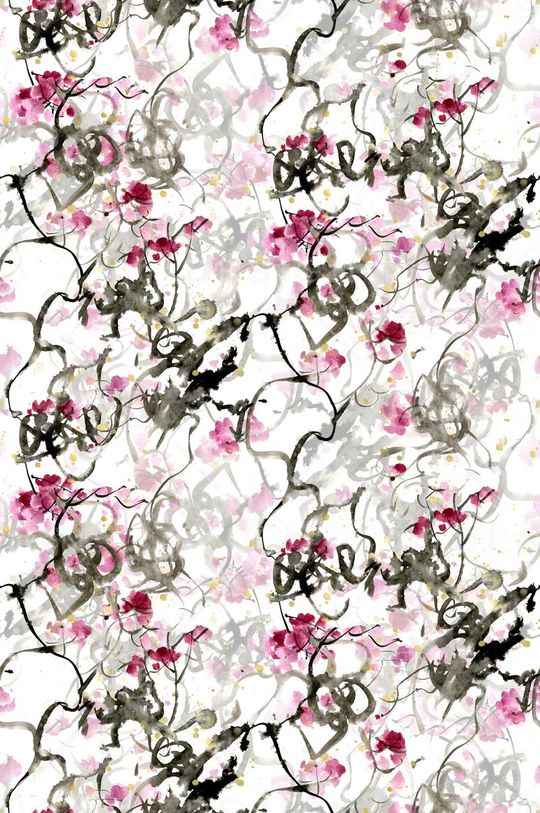 抽象水彩印花华亿平台图片