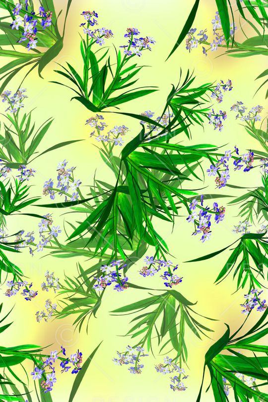 田园风印花华亿平台图片