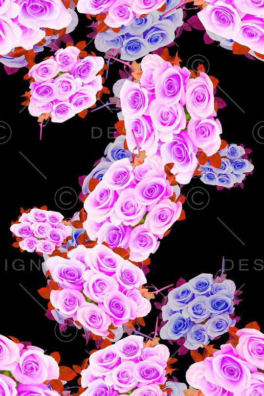 蓝色印花华亿平台图片