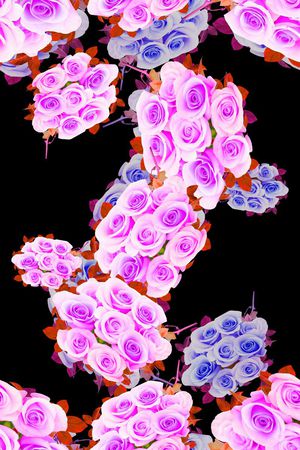 蓝色印花华亿平台图片