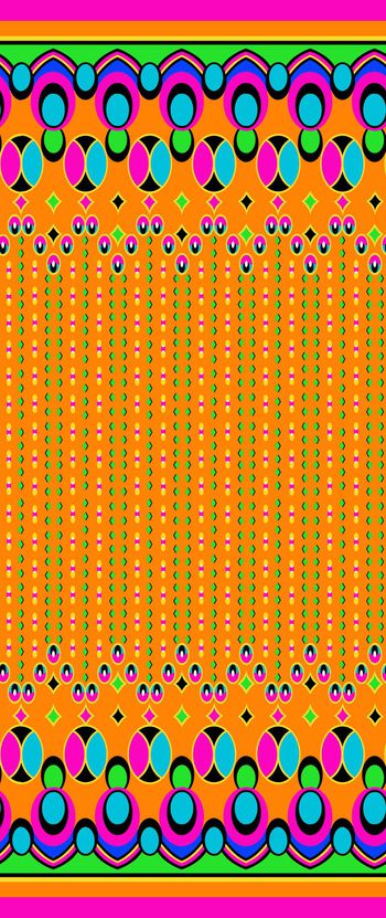 433710-双边定位几何圆圈裙边花