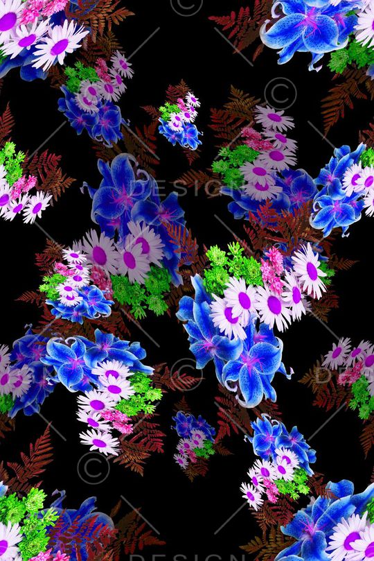 田园风印花华亿平台图片