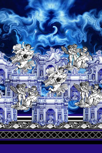 433773-欧式宫廷风巴洛克中世纪风格天使宫殿