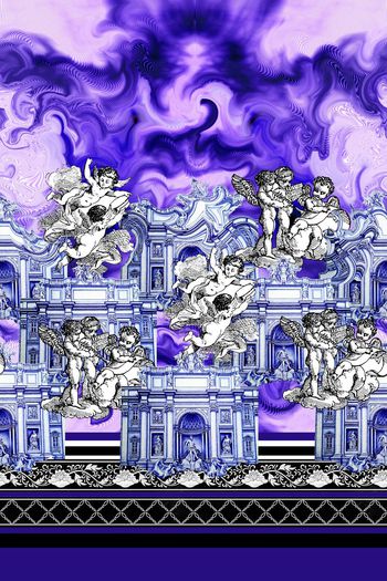 433775-欧式宫廷风巴洛克中世纪风格天使宫殿