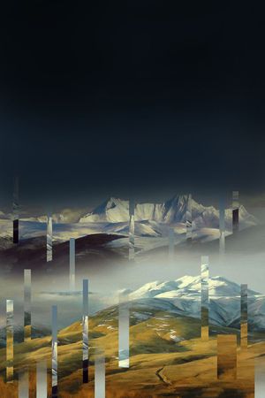 渐变风景印花华亿平台图片