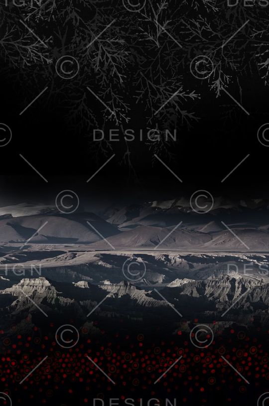 暗色调印花华亿平台图片