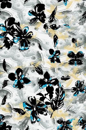 蝴蝶印花华亿平台图片