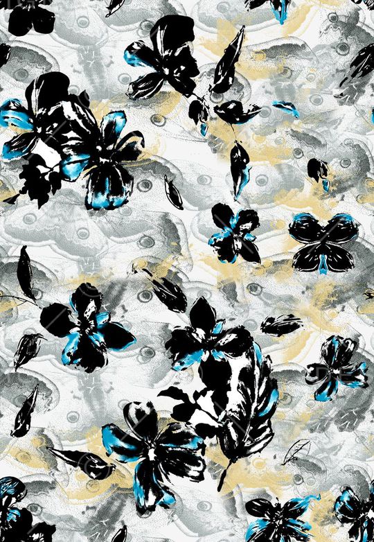 蝴蝶印花华亿平台图片