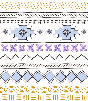433965-手绘土著部落几何图案