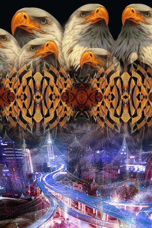 城市梦幻印花华亿平台图片