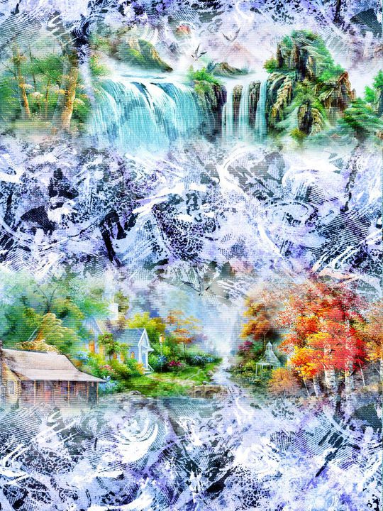 风景印花华亿平台图片