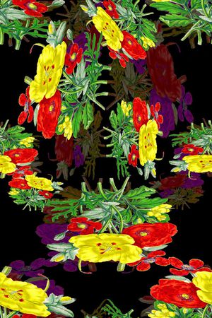 热带风情印花华亿平台图片