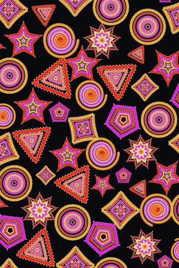 434029-Z 形图案，波点变形，波希米亚原创