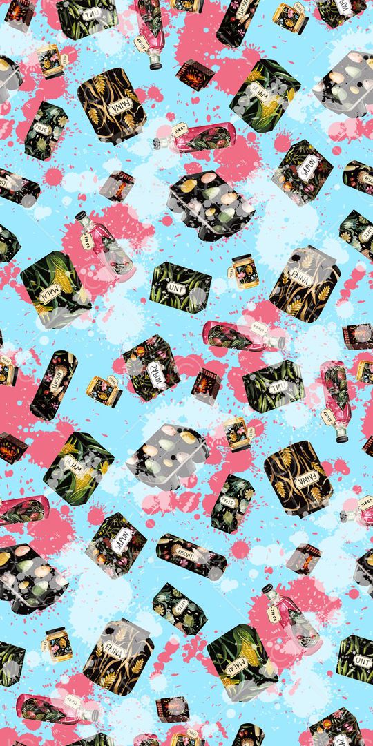 食物喷溅叠加印花华亿平台图片