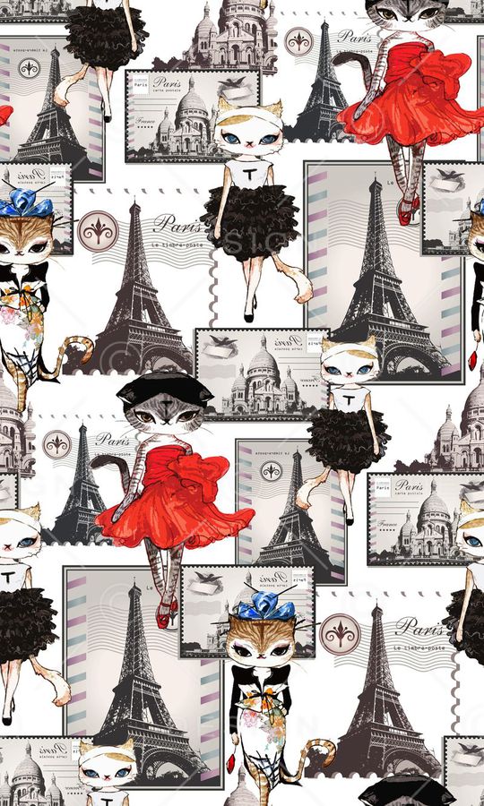 复古手绘时尚印花华亿平台图片