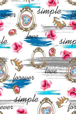 大牌笔触花卉印花华亿平台图片